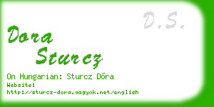 dora sturcz business card